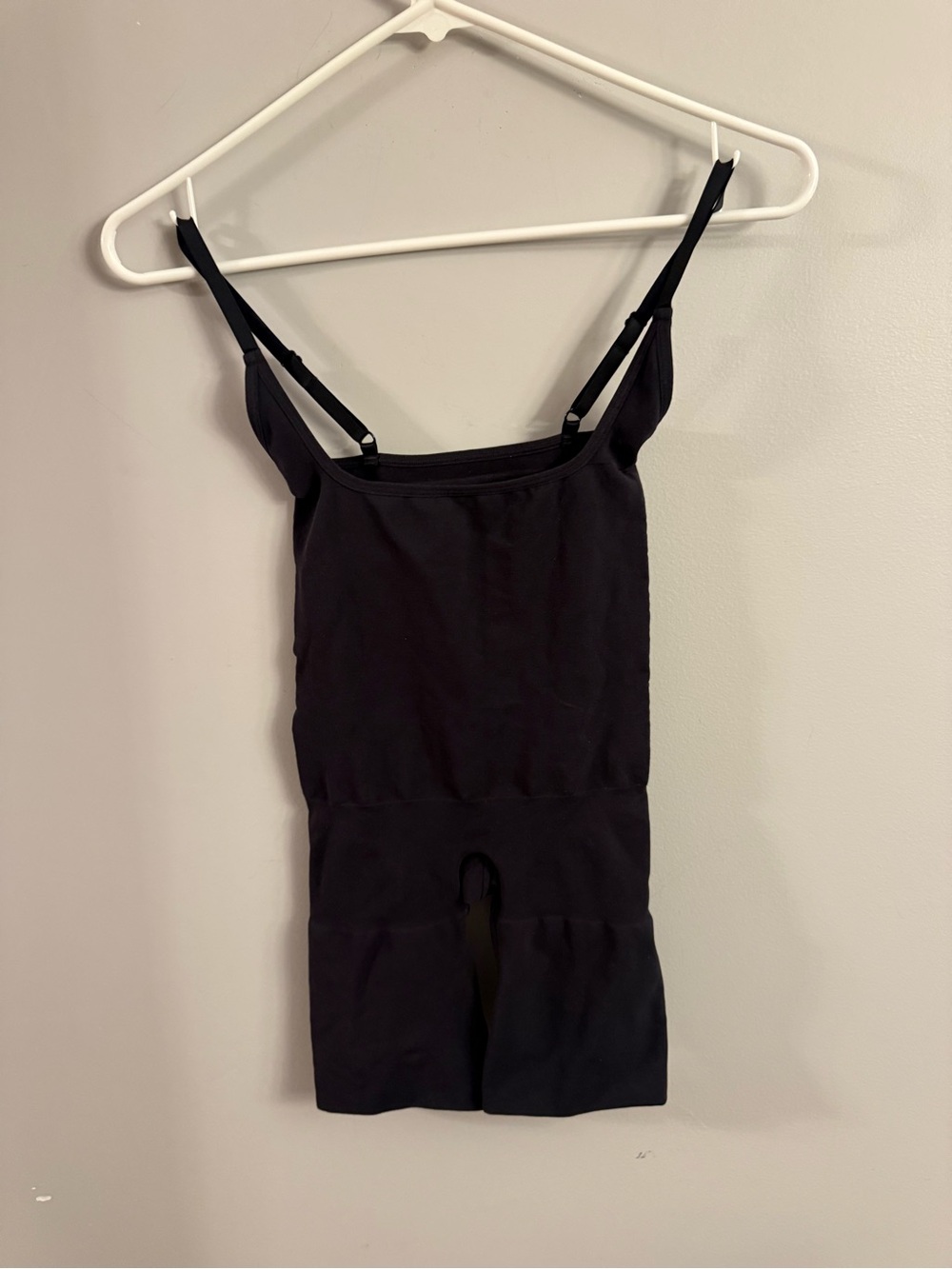 Skims Black Mid Thigh Shapewear Bodysuit Size Small
